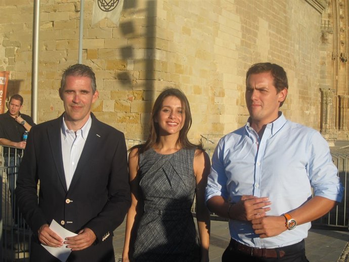 Jorge Soler, Inés Arrimadas y Albert Rivera, C's