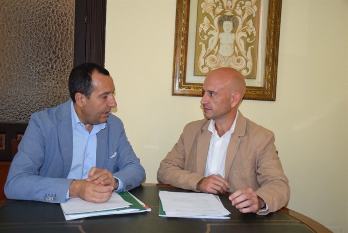 Francisco Javier Salas, nuevo delegado de Agricultura (sept 2015) y Ruiz Espejo