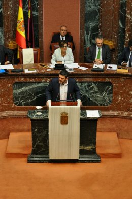 Miguel Sánchez (Ciudadanos) en la Asamblea Regional