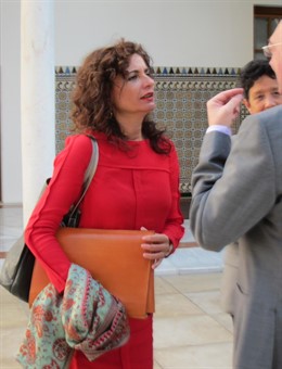 La consejera de Hacienda, María Jesús Montero, en el Parlamento