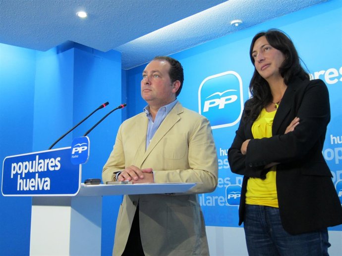 El secretario general del PP de Huelva, David Toscano. 