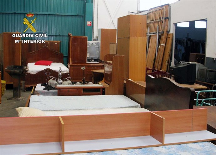 Imagen de efectos sustraídos en los robos