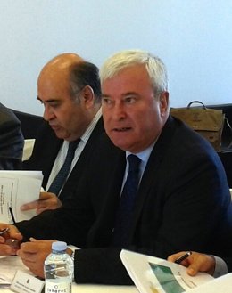 Gustavo Alcalde, este jueves en la Junta de Seguridad en Alcañiz