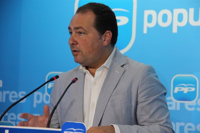 El secretario general del PP de Huelva, David Toscano. 