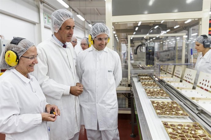 Martín en la fábrica de Nestlé