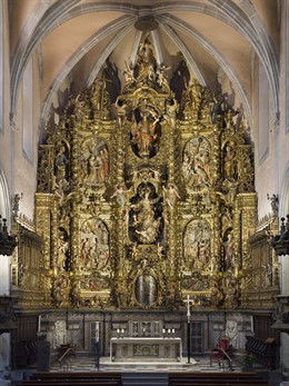 Retablo barroco de Santa Maria de Arenys de Mar