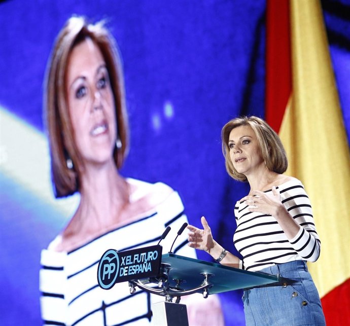 María Dolores de Cospedal en la conferencia del PP 