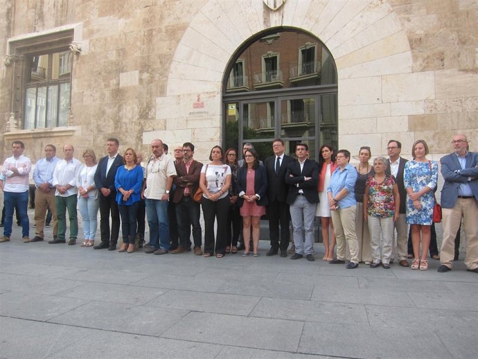 Concentración en repulsa al caso de violencia de género en Valencia