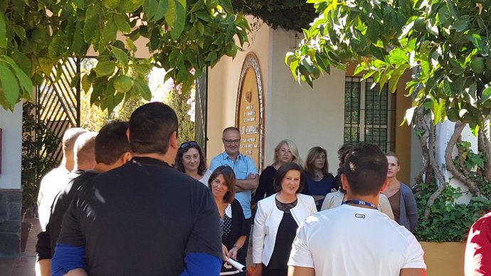 Sánchez Rubio visita la Comunidad Terapéutica de Los Palacios (Sevilla)