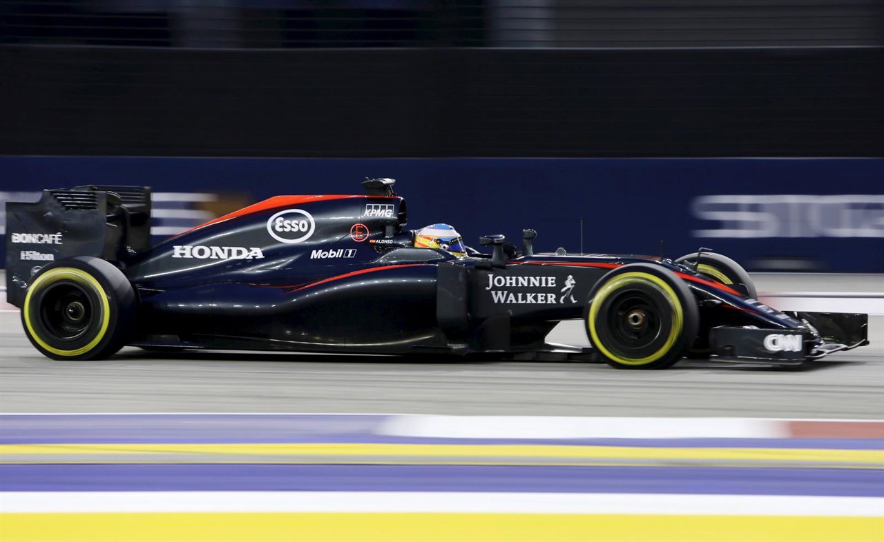 Fernando Alonso (McLaren) en Singapur