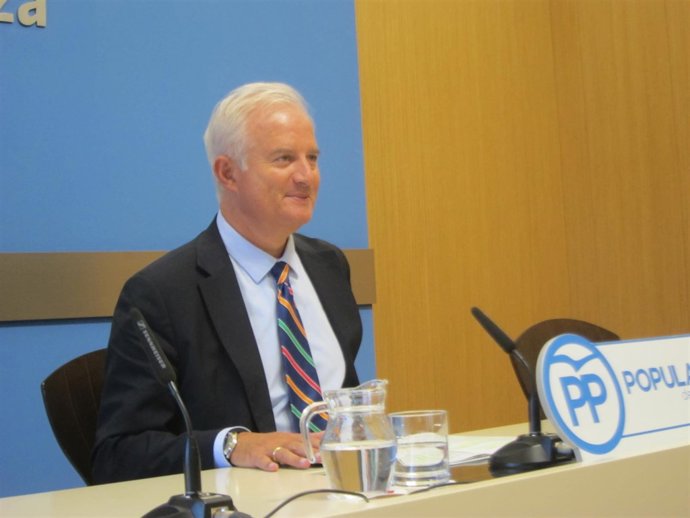 El portavoz del grupo municipal del PP, Eloy Suárez