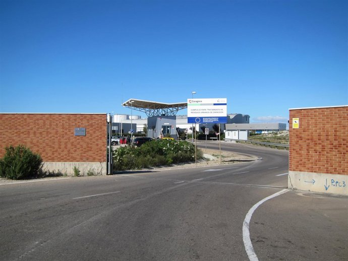 Entrada del CTRUZ o Ecovertedero de Zaragoza