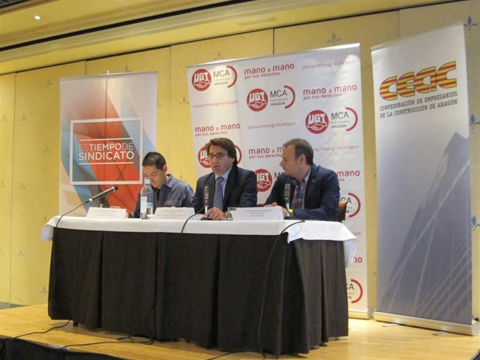 Pablo Urmeneta, José Luis Roca y José Juan Arcéiz.