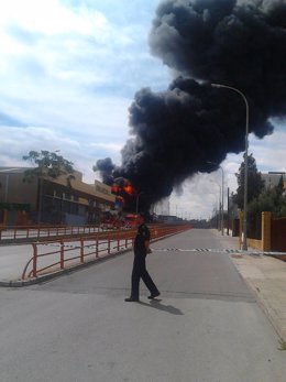 Incendio en Fuente del Jarro