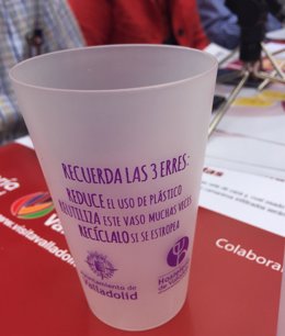 Vaso reutilizable de las Fiestas de Valladolid
