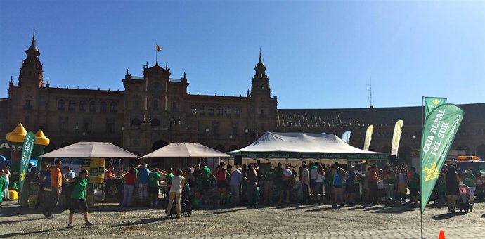 Bicicleta Solidaria celebrada en Sevilla