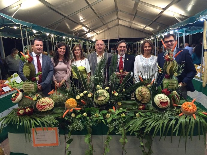 Inauguración de concurso hortofrutícola en Alcaudete (Jaén)