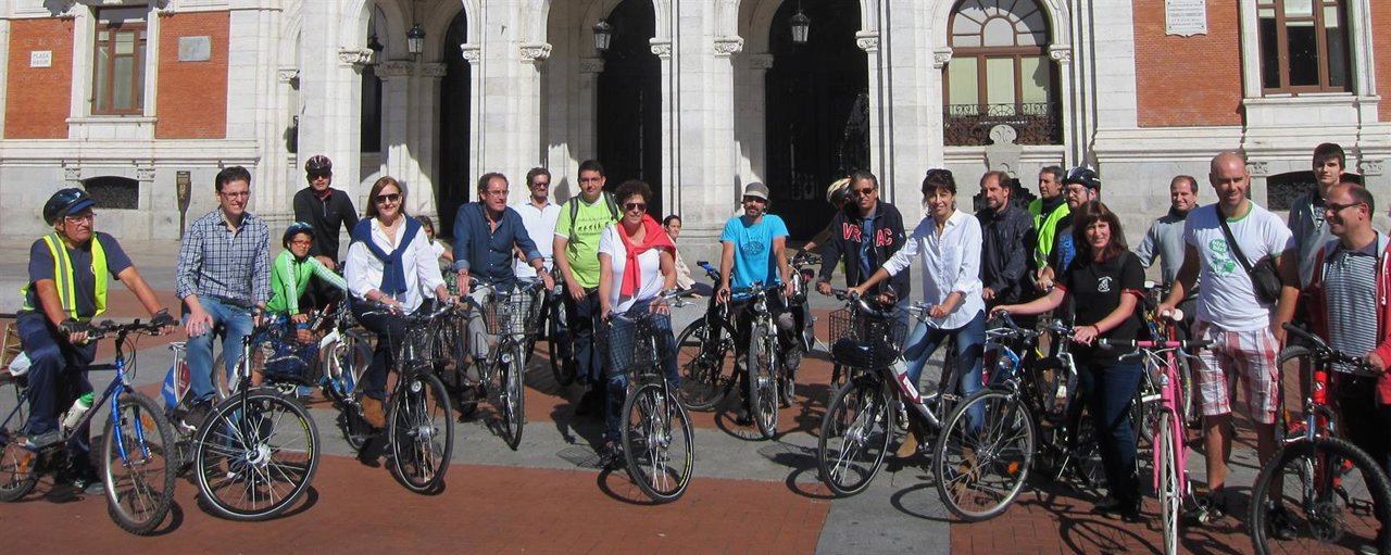 Concejales de Valladolid al inicio del recorrido
