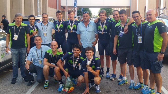El Team Movistar logra el bronce en el Mundial de Richmond