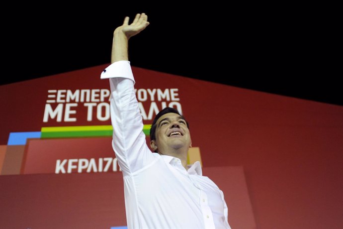 El líder de la Coalición de la Izquierda Radical (SYRIZA), Alexis Tsipras
