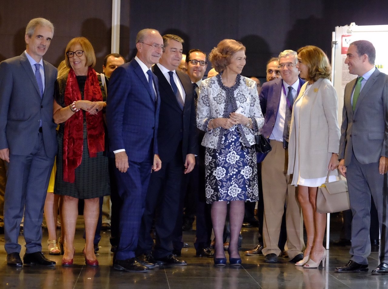 Reina Sofía De la Torre en inauguración congreso enfermedades neurodegenerativas