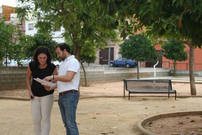 En la plaza de Donantes de Órganos.