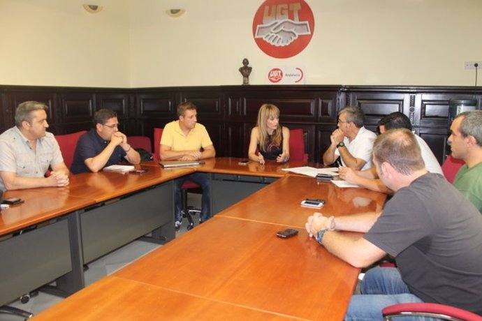 La sección sindical de UGT en Amaya se reúne con Carmen Castilla