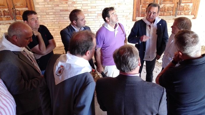 El presidente de la DPZ en Borja