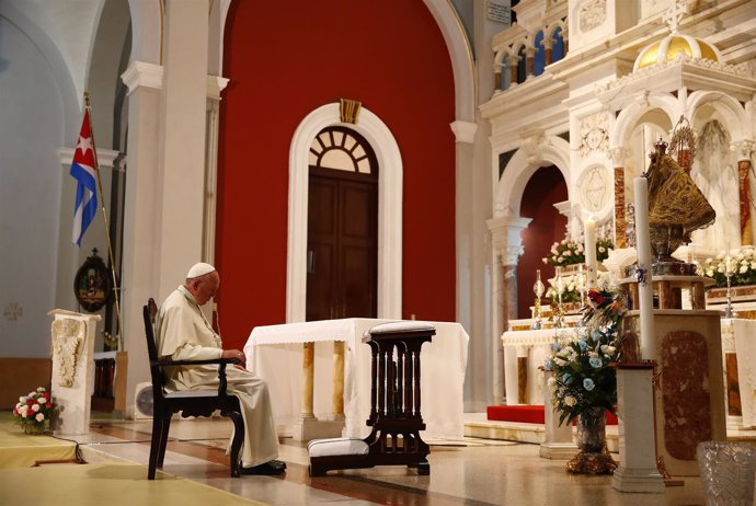 El Papa Francisco en Cuba, en el santuario de la patrona Virgen de la Caridad