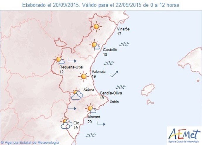 Predicción de este martes 