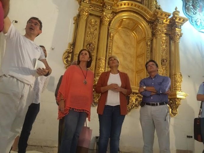 Arroyo y Jódar visitando la Iglesia de San Diego