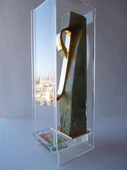 Escultura que recibirán los premiado 'Jaén, paraíso interior' 2015.
