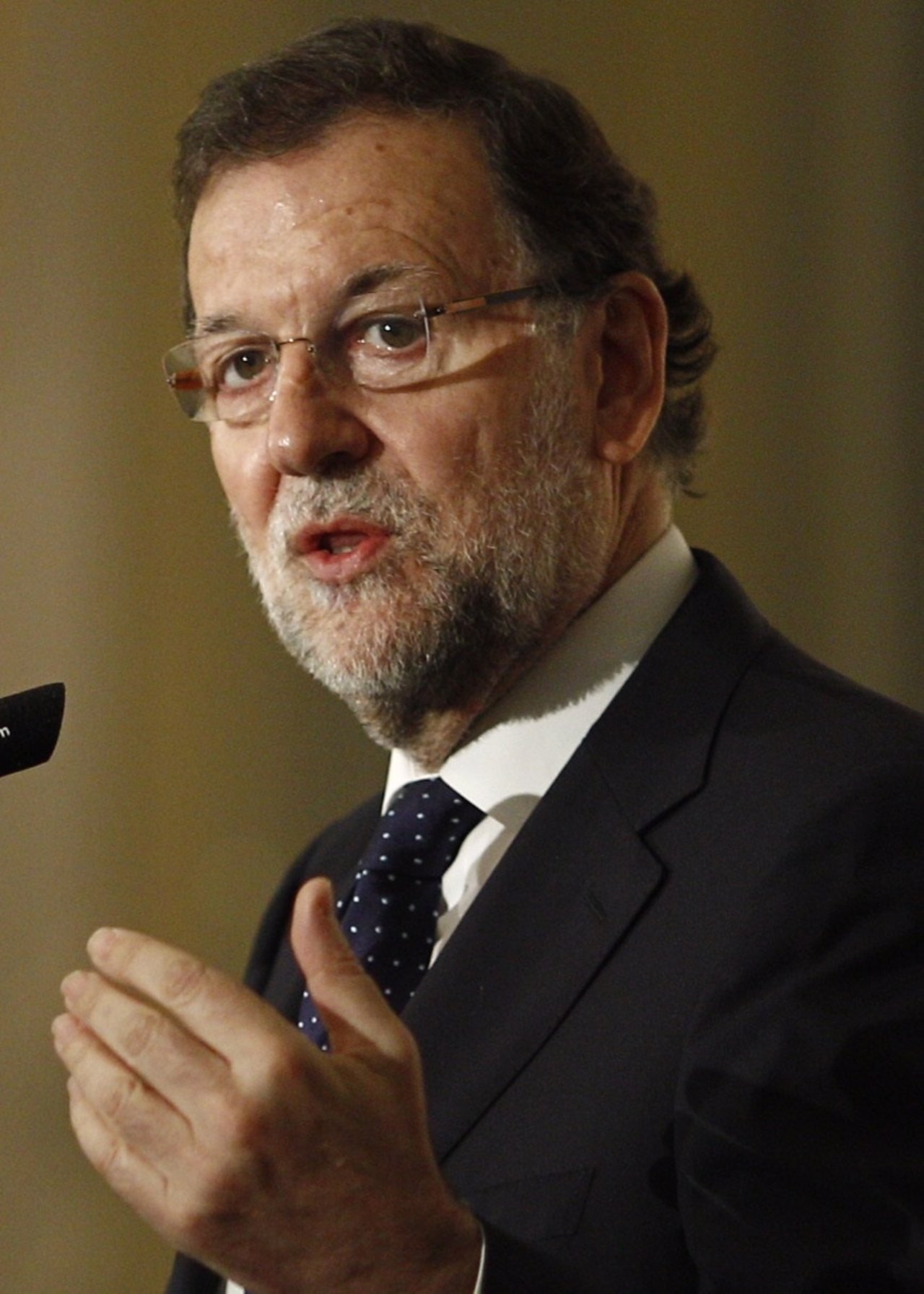 Mariano Rajoy en un desayuno informativo