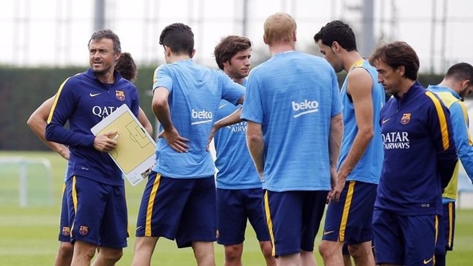 Luis Enrique entrenamiento Barcelona