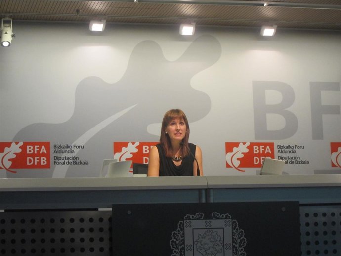 La portavoz de la Diputación de Bizkaia, Elena Unzueta