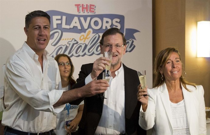 Mariano Rajoy, Xavier García Albiol y Alicia Sánchez Camacho