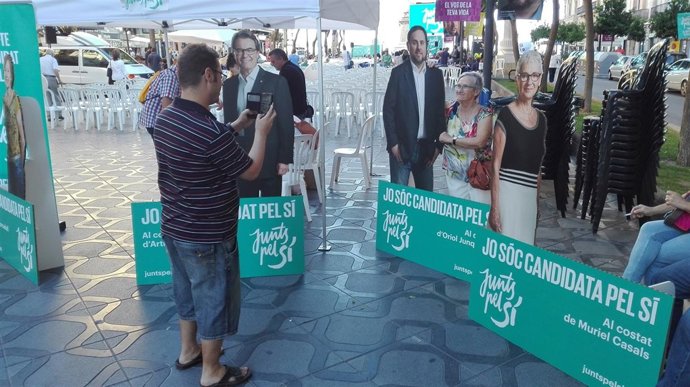 Fotos de candidatos de Junts pel sí