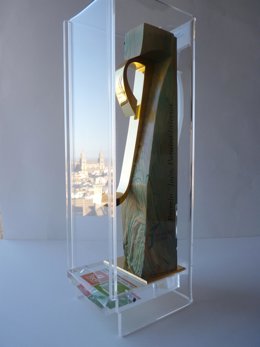 Escultura que recibirán los premiado 'Jaén, paraíso interior' 2015.