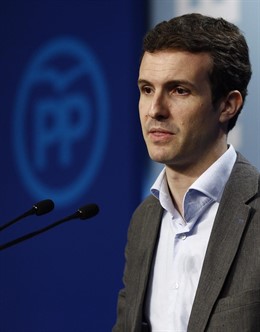 Pablo Casado tras la reunión del Comité Ejecutivo Nacional del PP