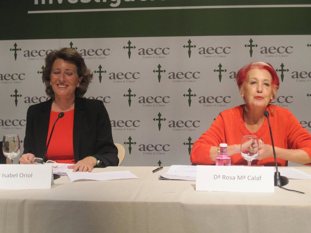 Isabel Oriol y Rosa María Calaf