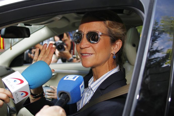 La Infanta Elena despide a Isidoro Álvarez, Corte Inglés pésame