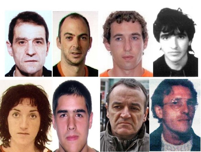 Los ocho más buscados de ETA