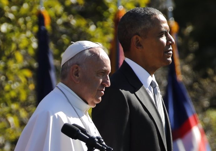 Obama y el Papa Francisco en la Casa Blanca