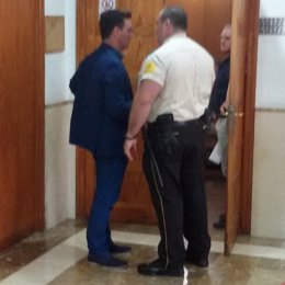 Rodrigo de Santos, tras declarar ante el juez Castro