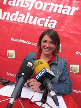 La portavoz adjunta de IULV-CA en el Parlamento andaluz, Elena Cortés