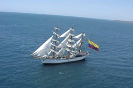 El buque escuela Colombia