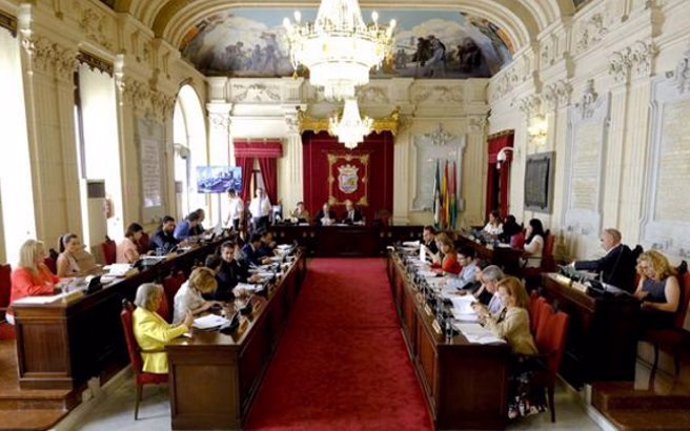Pleno del Ayuntamiento de Málaga organización junio 2015