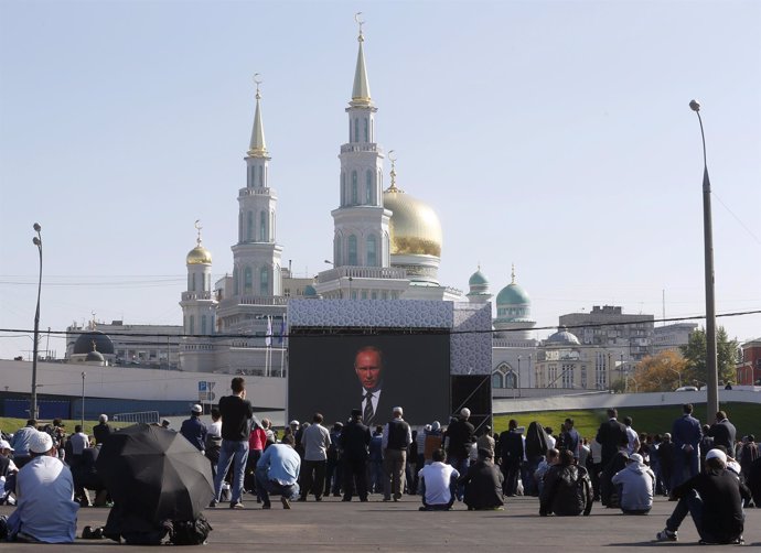 Putin inaugura la mezquita más grande de Moscú