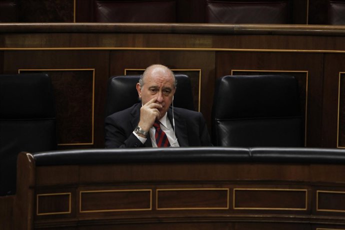 El ministro del Interior, Jorge Fernández Díaz, en el Congreso