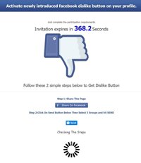 No pinches el botón "No me gusta" de Facebook: es una estafa